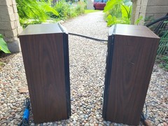 Pair Vintage 70s GE General Electric Speakers Model SC3210 8 Ohm 14×10 Working