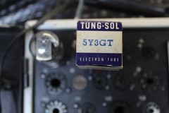 Vintage Tung Sol 5Y3GT Rectifier Tube USA Black Plate New Old Stock
