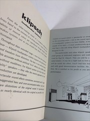 Klipsch Loudspeaker Systems Advertising Catalog with Price List 1970s Klipschorn