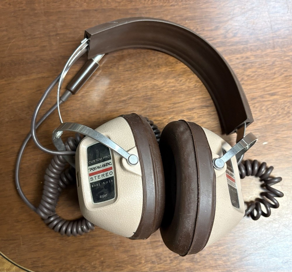 Vintage Koss Realistic Custom Pro Stereo Headphones Made in USA