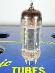 Westinghouse 6CG7 6FQ7 Black Plate D-Getter Tested Like NOS Tube
