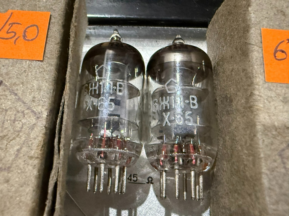 2x 6J1P-E ( 6AK5 EF95 6F32 6J1 ) MATCHED PAIR #1 (NEW BOXED 1965) Little Dot Amp