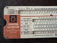 Vintage 1960’s Ohmite Capacitor Calculator