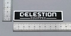 Celestion Equipped Badge Emblem Logo Premium Silver With Adhesive