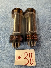 2 Philco 5U4GB 5AS4A 274B McIntosh 240 Seeburg V VL 200 R C amplifier tube # 38