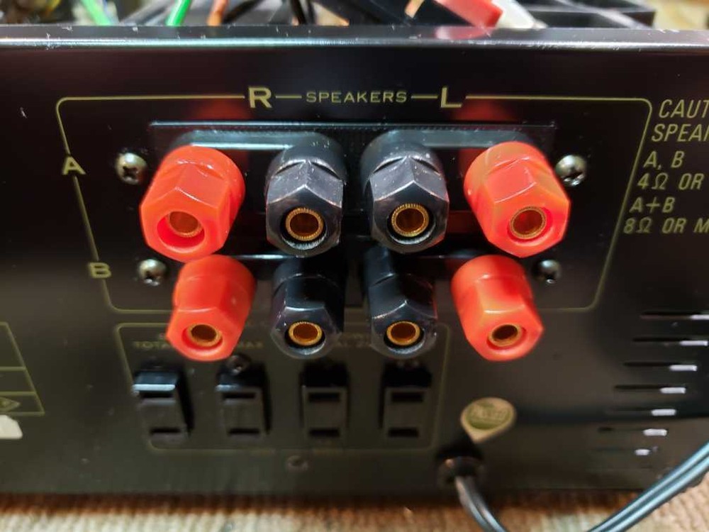 New Pioneer SA-6500 II Speaker Terminal Conversion (Banana Plugs)