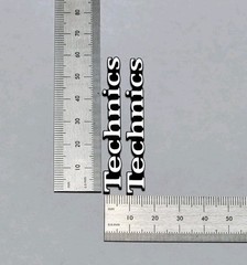 Technics Speaker Badge Logo Emblem Pair