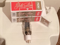 2A3 New Matched Pair Genalex Gold Lion PX 2A3 Gold Plated Grid Power Tubes