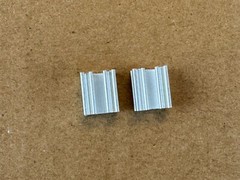 2 New TO-92 Heat Sinks for Transistors Aluminum 10mm x 8.3mm x 6.75mm (Qty)