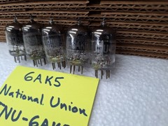 5x lot 6AK5 Vacuum Tube JNU-6AK5 US Navy