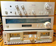 Technics SU-V11 Amplifier M202 Cassette ST-S11 Tuner Stereo Set Japan Used