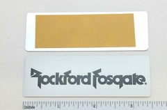 Rockford Fosgate Speaker Badge Logo Custom Made Aluminum Pair