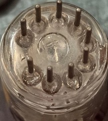 2C51 396A Western Electric 1949 3 Flat Black Plates Square Balanced Triodes Tube