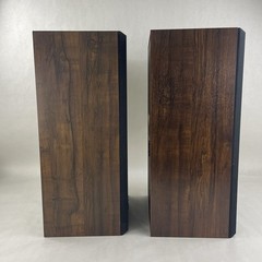 Sanyo SS-340 26″ Home Audio Floor Standing Walnut Speaker Pair 8 Ohm