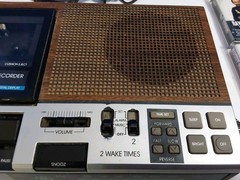 Vintage General Electric AM FM Clock Radio Cassette Player GE . W 15 Cassettes.