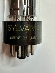 Sylvania 6SN7GTB Chrome Dome Vacuum Tube USA Tested 3900/3700