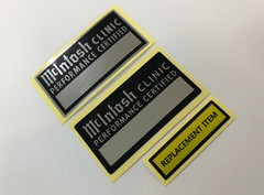 McINTOSH MC275 AMPLIFIER TRANSFORMERS DECAL LABEL STICKER SET – New Repro