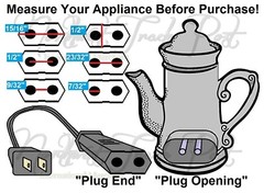 Power Cord for Marchant Calculator Smith-Corona Adding Machine Model A-11 & D-X