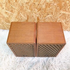 Sansui SP-M1 Vintage Bookshelf Speakers Pair As-Is Junk