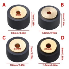 4pcs/set 11.8 * 7 * 2.0 11.8 * 8 * 2.0MM Copper Pinch Roller Recorder Cassette