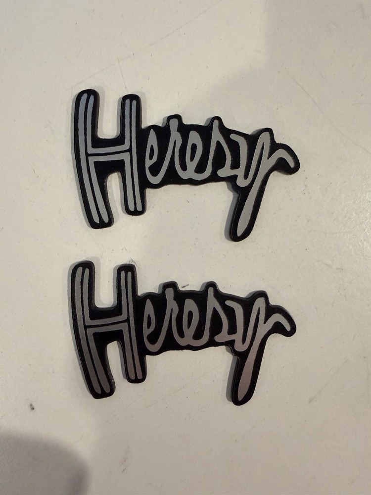 KLIPSCH SPEAKER GRILL HERESY LOGOS/BADGES SILVER