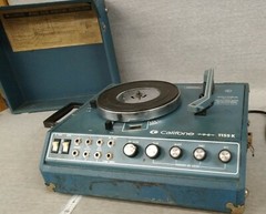 Califone 1155k Blue Turn Table Record Player For Parts Only