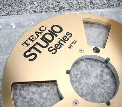TEAC STUDIO COBALT SOUND Series No.10 Metal Empty Reel Gold Japan NOS