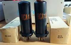 6L6Y MATCHED PAIR RCA AUDIO POWER TUBES NOS NIB *eTRACER* #12B3