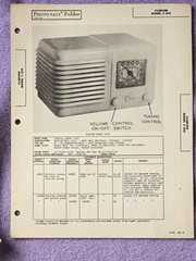 Clarion model C100 VTG Howard Sams 1946 Radio Photofact Folder 461-5