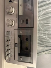 Vintage JVC Stereo Cassette Deck Model KD-25 Silver Japan WORKS