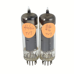 Pair Vintage Brimar England 7189 Vacuum Tubes TV-7 Tested As-Is 46 & 36