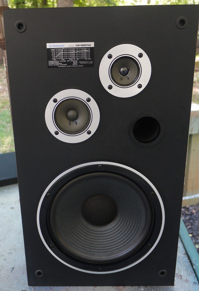 Pioneer CS-G201W 3-Way 1 Speaker System 100 Watts 6 OHM w/Grill Tested