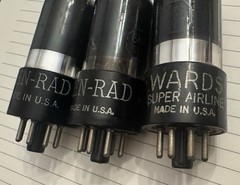 NOS Kenrad Wards Matched 3 6K6GT NOS Power Amplifier Tubes Fender