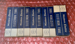 WESTERN ELECTRIC 417A’s 5 IDENTICAL N.O.S. TUBES SAME DATE CODES 1/60