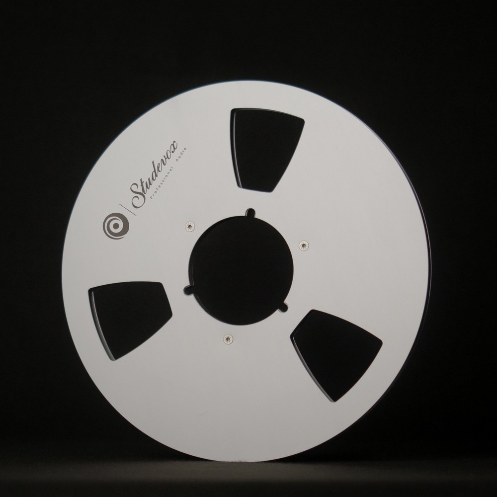 1X Pro Silver Full Edge Polished 10.5″ 1/4″ Empty Tape Reel For Tape Recorders