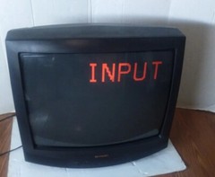Vintage Sharp 25K-M100 CRT TV Retro Gaming Television No Remote 1998