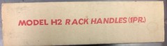 New in Box, Vintage SAE H2 Rack Handles **1 Pair**