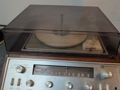 Vintage PACKARD BELL SOLID STATE RPS 02 W/ GARRARD TURNTABLE Wood Cabinet