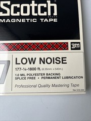 Scotch 3M Magnetic Tape 177 New Sealed 1800ft Low Noise Made in USA