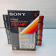 Sony L-500 ESX-HiFi Excellent Super Hi-Fi Beta Tapes Lot of 6 NEW Sealed