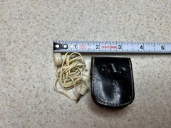 Vintage Transistor Radio Mono Earphone Earbud Ear Piece Made in Japan With Case