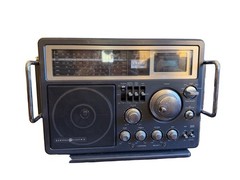 GE 7-2990A Superadio AM FM SW Radio Receiver Recorder Digital Counter WORKS
