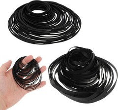 100 Pcs Durable Rubber Belts – Cassette Player & DVD Drive Repair, Long-Lasting