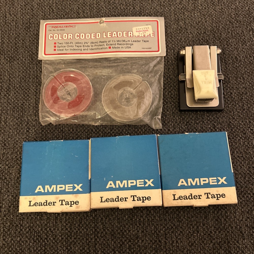 3 AMPEX Leader Tape 3″ 2.0 Mil Mylar 1/4 In X 150 Ft. 2- Realistic 150 Ft (V6)