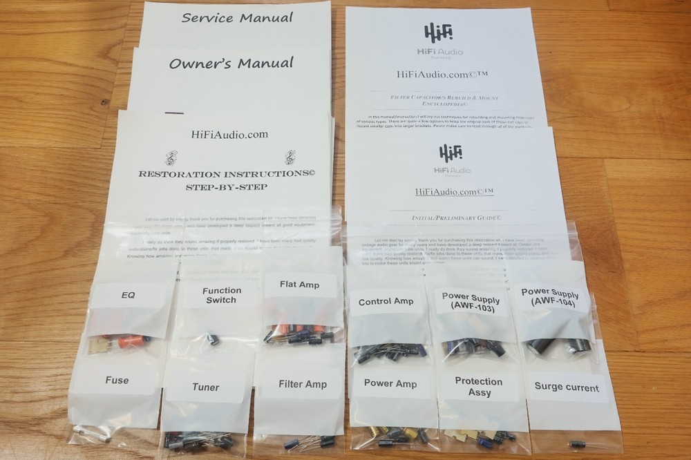 Pioneer SX-1050 rebuild restoration recap service kit repair capacitor