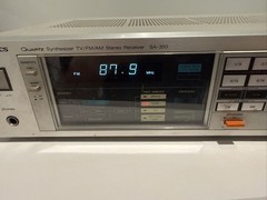 Technics SA-350 Quartz Synthesizer TV/FM/AM Stereo Receiver — Working