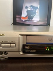Panasonic PV-D4621 Blue Line VCR Player VHS Tape Cassette recorder Working