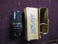 NOS Tung-Sol Black Glass JAN CTL 6F6GT tube. Test 101% emissions & 103% gm. 1947