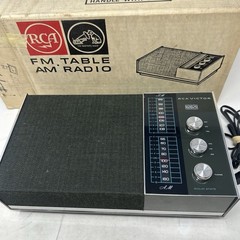 Vtg 1960s RCA Victor Solid State AM FM Tabletop Radio RHC21J NIB