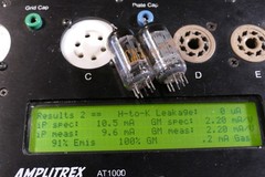 (2) 5963 CLOSE MATCH TUBES AMPLITREIX TESTED 100% / 95% / 100% / 90% BOTH TUBES